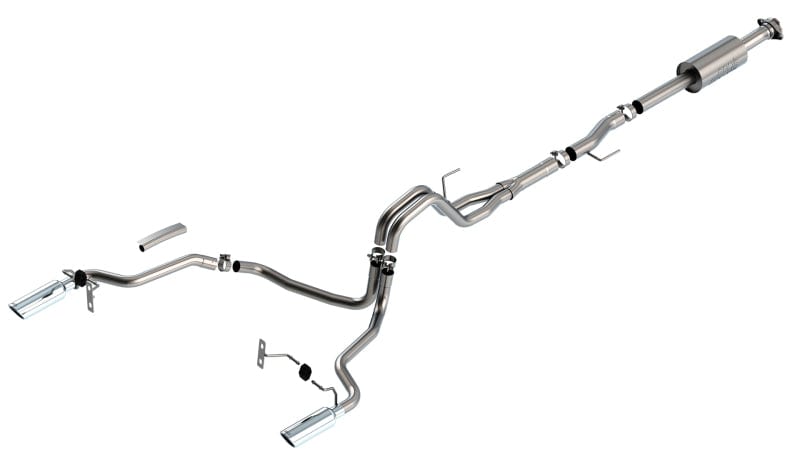 Borla F-150 2021-2022 2.7L/3.5L 4DR CC SB EC STB LARI/KING R/PLINUM/LTD 3/2.25 SRE CB S-Type CHR Tips