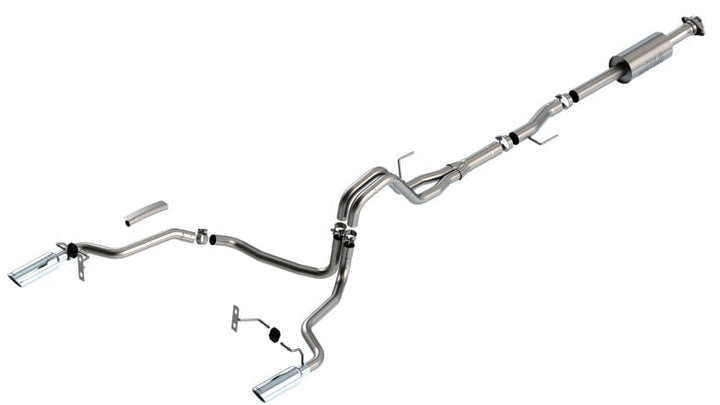 Borla F-150 2021-2022 2.7L/3.5L 4DR CC SB EC STB LARI/KING R/PLINUM/LTD 3/2.25 SRE CB S-Type CHR Tips