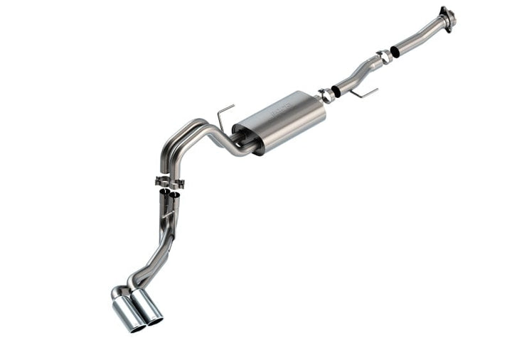 Borla F-150 2021-2022 5.0L 2DR RC SB (122.8 WB) XL, XLT 3/2.25 DSE Cat-Back S-Type Chrome Tips