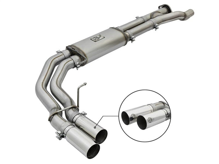 aFe POWER Rebel Series 3in 409 SS Cat Back Exhaust w/ Polished Tips 17-20 Ford F-150 Raptor V6-3.5L