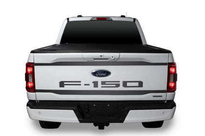 Putco 2021-2022 Ford F-150 Stainless Steel Black Platinum Upper/Lower Tailgate Accent (2pcs)
