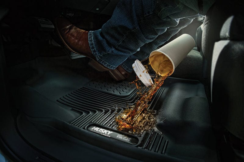 Husky Liners 15-22 Ford F-150 SuperCrew X-Act Contour Black 2nd Seat Floor Liners (Full Coverage)