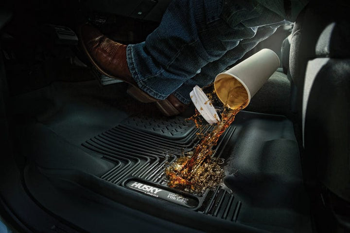 Husky Liners 15-22 Ford F-150 SuperCrew X-Act Contour Black 2nd Seat Floor Liners (Full Coverage)