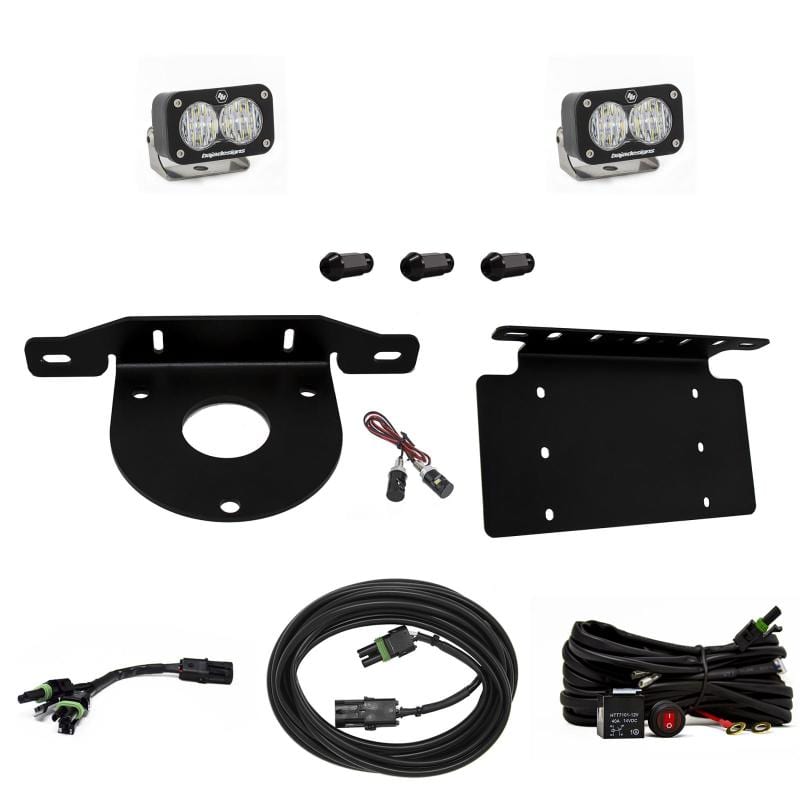 Baja Designs 2021-2023 Ford Bronco Dual S2 Sport W/C Reverse Kit w/Lic Plate w/Upfitter