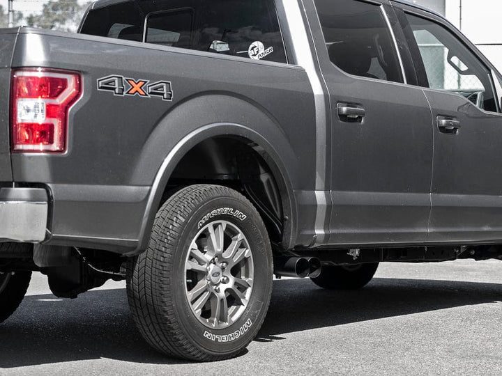aFe Rebel DPF-Back 409 SS Exhaust System w/Dual Black Tips 18-20 Ford F-150 V6 3.0L (td)
