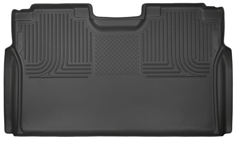 Husky Liners 15-22 Ford F-150 SuperCrew Cab WeatherBeater Black 2nd Seat Floor Liner