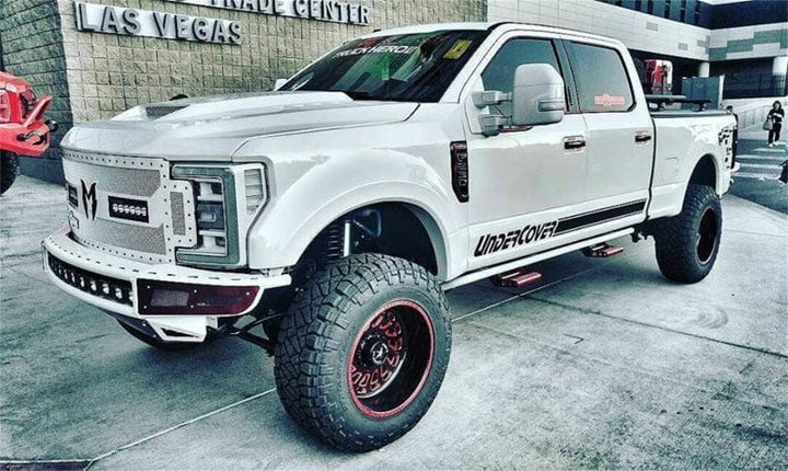 N-Fab M-RDS Front Bumper 2017-2022 Ford F250/F350 Super Duty - Gloss Black w/Silver Skid Plate