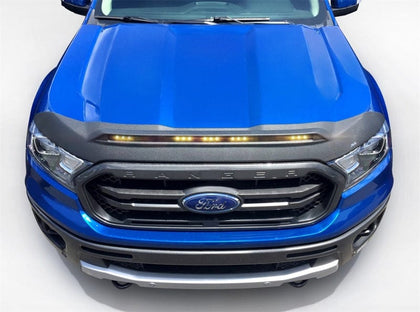 AVS 2019-2022 Ford Ranger Aeroskin Low Profile Light Shield - Black