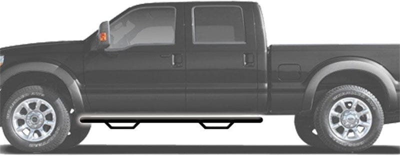 N-Fab Nerf Step 2015-2023 Ford F-150 SuperCab - Gloss Black - Cab Length - 3in