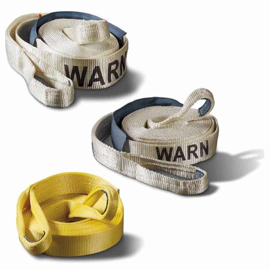 Warn 88913 3 Inch Width x 30 Foot Length; Rated to 21600 Pounds; Yellow; Nylon Webbing