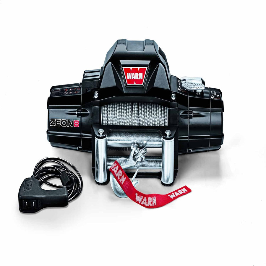 Warn 88980 12 Volt 8000 LB Cap 100 Ft Wire Rope