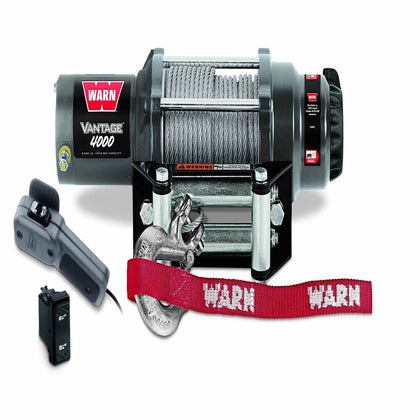 Warn 89040 12 Volt DC Battery 4000 LB Cap 50 Ft Wire Rope