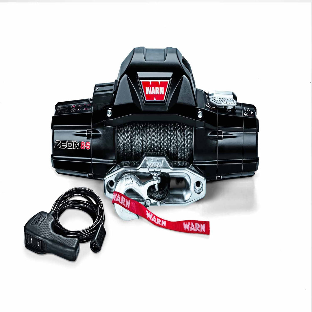 Warn 89305 12 Volt 8000 LB Cap 100 Ft Synthetic Rope