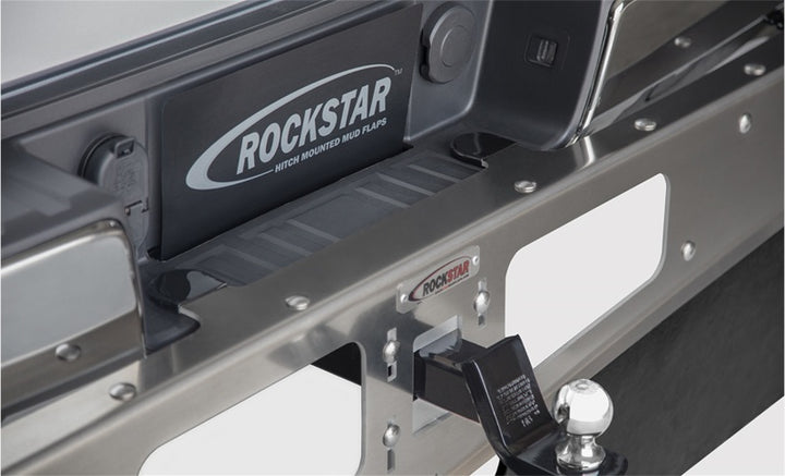 Access Rockstar 3XL 17-19 Ford F-250/F-350 Diamond Plate Hitch Mounted Mud Flaps (Trim to Fit)