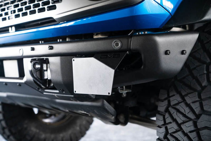 DV8 Offroad 2021-2023 Ford Bronco Factory Front Bumper License Relocation Bracket - Side