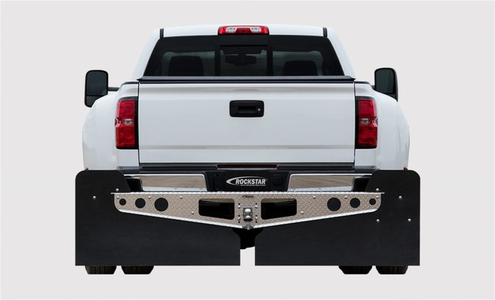 Access Rockstar 3XL 17-19 Ford F-250/F-350 Diamond Plate Hitch Mounted Mud Flaps (Trim to Fit)