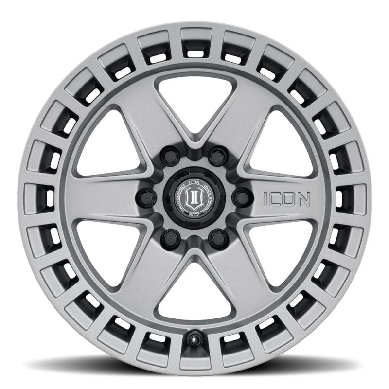 ICON Raider 17x8.5 6x135 6mm Offset 5in BS Titanium Wheel – TCcustoms.com