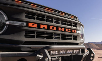 AVS 2021-2023 Ford Bronco Low Profile Aeroskin Lightshield Pro - Black