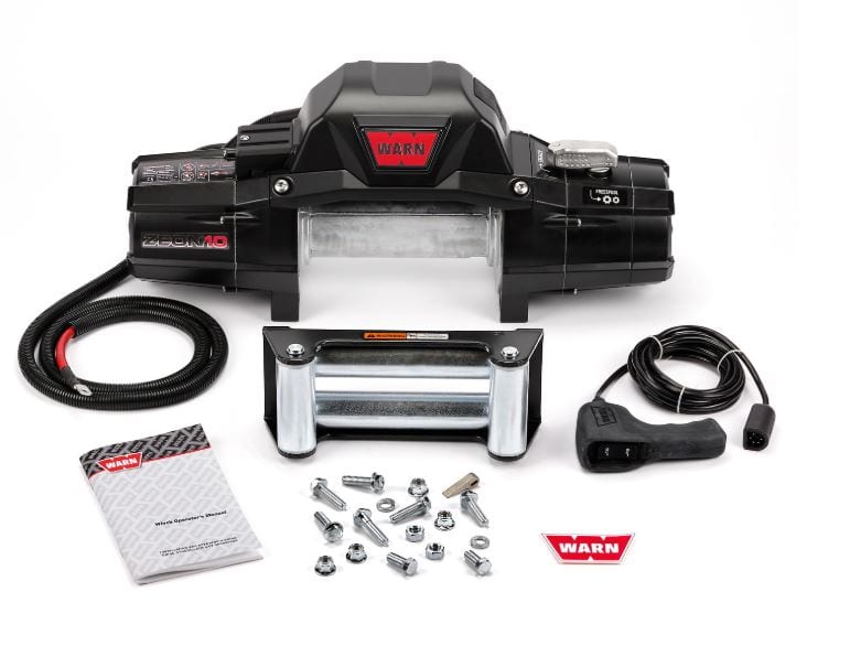 Warn 90665 Direct-Fit Hardware Included W/O Grille Guard Black Steel
