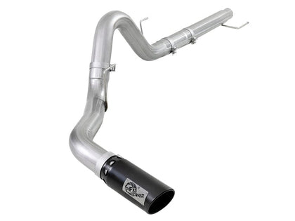 aFe Atlas 4in Aluminized Steel DPF-Back Exh 18-21 Ford F-150 V6-3.0L (td) w/ Black Tip