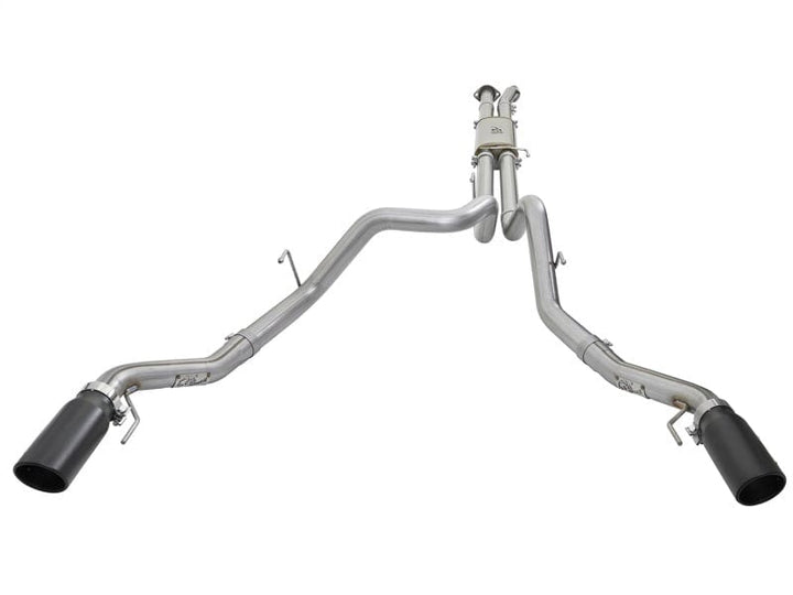 aFe MACHForce XP 3in 409-SS Exhaust Cat-Back 2017-2020 Ford F-150 Raptor V6-3.5L (tt) w/ Black Tip