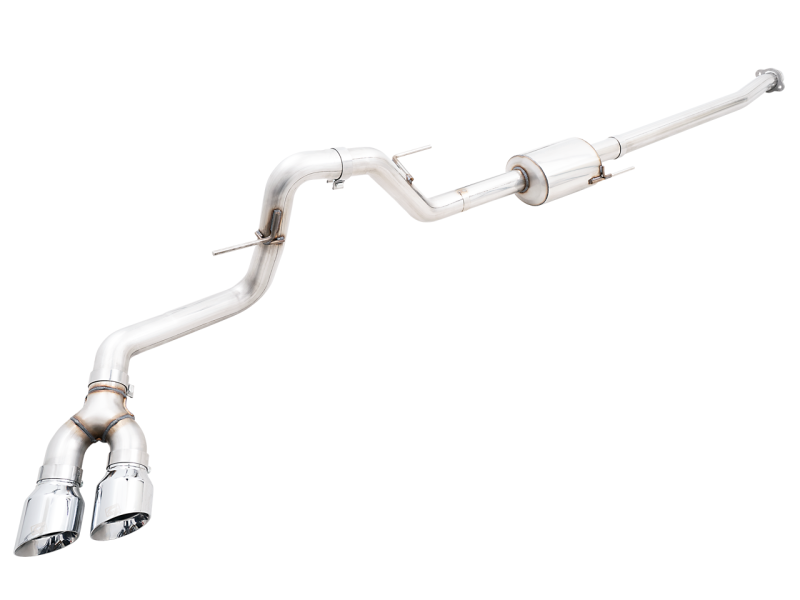 AWE 0FG 21-22 Ford F150 Dual Side Exit Cat-Back Exhaust- 4.5in Chrome Silver Tips