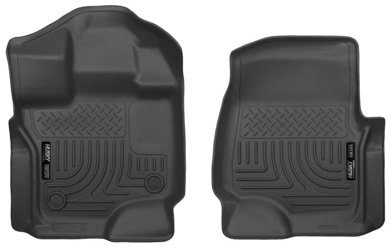 Husky Liners 15-22 Ford F-150 Super/Super Crew Cab WeatherBeater Black Front Floor Liners
