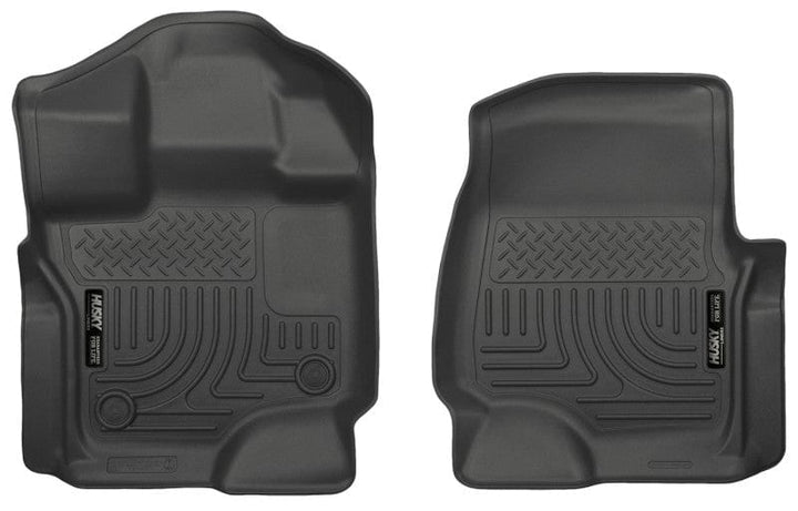 Husky Liners 15-22 Ford F-150 Super/Super Crew Cab WeatherBeater Black Front Floor Liners