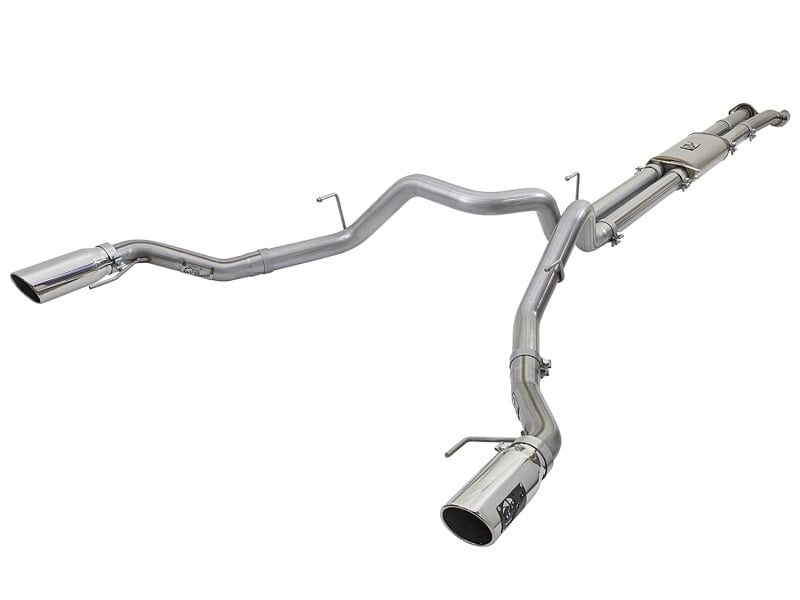 aFe MACHForce XP Exhaust Cat-Back SS-409 2017-2020 Ford F-150 Raptor V6-3.5L (tt) w/ Polished Tips