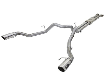 aFe MACHForce XP Exhaust Cat-Back SS-409 2017-2020 Ford F-150 Raptor V6-3.5L (tt) w/ Polished Tips