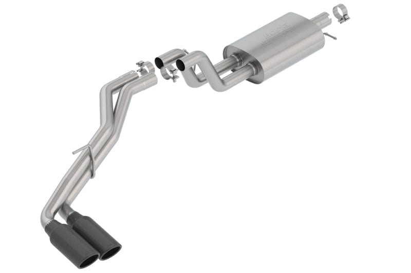 Borla 2019-2022 Ford Ranger XL/XLT/Lariat 2.3L 2/4WD WB S-Type Catback Exhaust w/ Dual Blk Chrome Tips