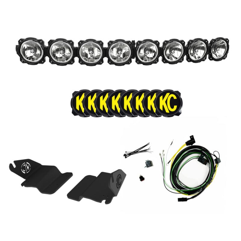 KC HiLiTES 2021-2023 Ford Bronco 50in. Pro6 Gravity LED 8-Light 160w Combo Beam Overhead Light Bar Sys