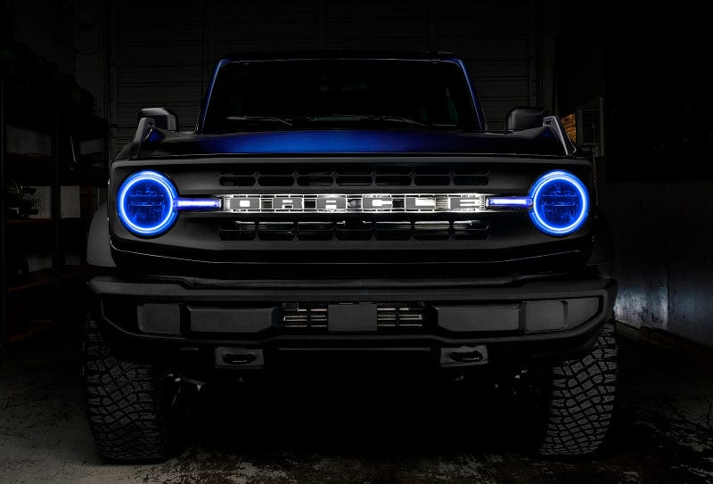 Oracle 2021-2023 Ford Bronco ColorSHIFT Headlight Halo Kit w/DRL Bar - Base Headlights