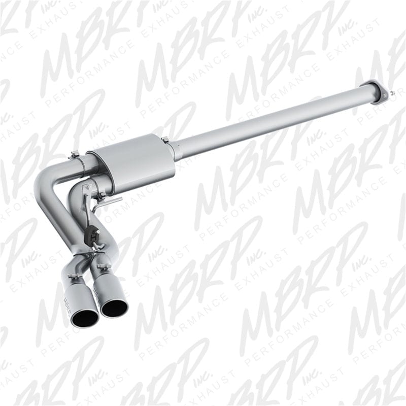 MBRP 15-20 Ford F-150 2.7L/3.5L/5.0L 3in Cat Back Single Side Pre-Axle Dual Exit ALU