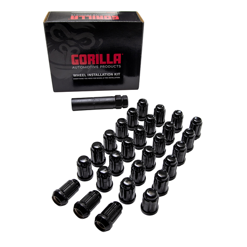 12x1.50 BLACK LUG NUT SET