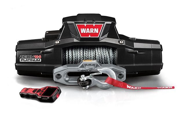 Warn 95960 12 Volt Two 16 amp Accessory Ports 12000 LB Cap 80 Ft Spydura Synthetic Rope