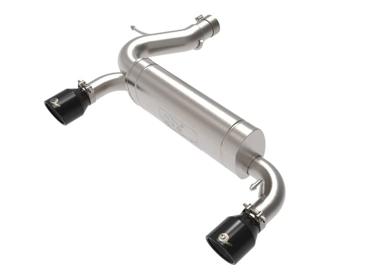 aFe Vulcan 3in 304 SS Axle-Back Exhaust 2021-2023 Ford Bronco L4-2.3L (t)/V6-2.7L (tt) w/ Black Tips