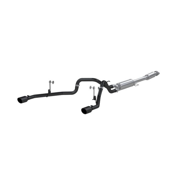 MBRP 2021-2022 F-150 2.7L/ 3.5L Ecoboost, 5.0L 3in Cat Back 2.5in Dual Split Rear - Black Coated