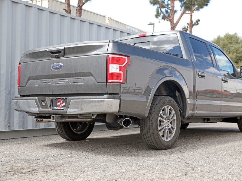 aFe Gemini XV 3in 304 SS Cat-Back Exhaust 15-22 Ford F-150 V6 2.7L/3.5 w/ Polished Tips