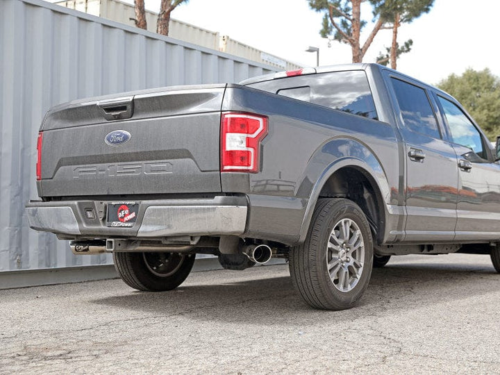 aFe Gemini XV 3in 304 SS Cat-Back Exhaust 15-22 Ford F-150 V6 2.7L/3.5 w/ Polished Tips