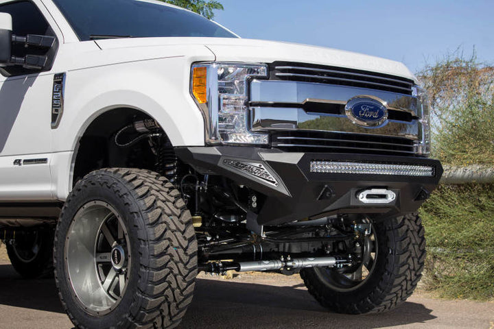 Addictive Desert Designs 17-19 Ford F-250 Super Duty Stealth Fighter Front Bumper w/ Winch Mounts