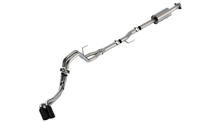 Borla F-150 2021-2022 2.7L/3.5L 4DR CC SB EC STB LAR/KINGR/PLNM/LTD 3/2.25 DSE CB S-Type BLK CHR Tips