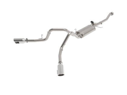 aFe Gemini XV 3in 304 SS Cat-Back Exhaust 2021-2022 Ford F-150 V6 2.7L/3.5L (tt)/V8 5.0L w/ Polished Tips