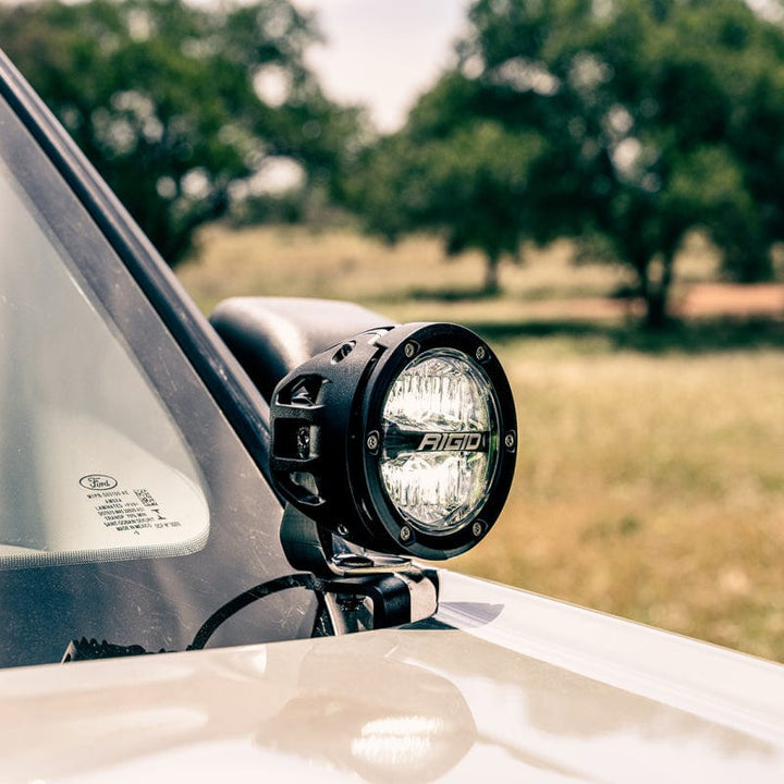 Rigid Industries 2021-2023 Ford Bronco Sport A-Pillar Light Mount Kit (Incl. 4In 360-Series Drive)