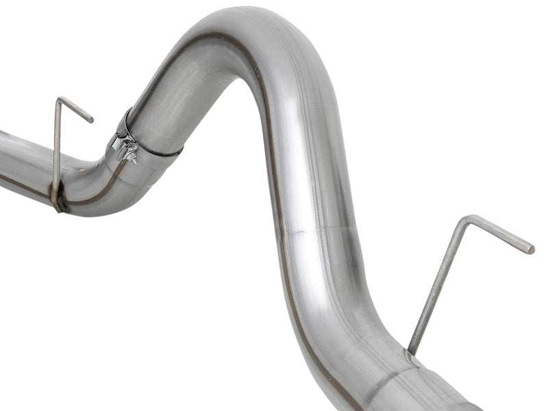 aFe Large Bore-HD 4in 409 SS DPF-Back Exh 18-21 Ford F-150 V6-3.0L (td) w/ Polished Tip