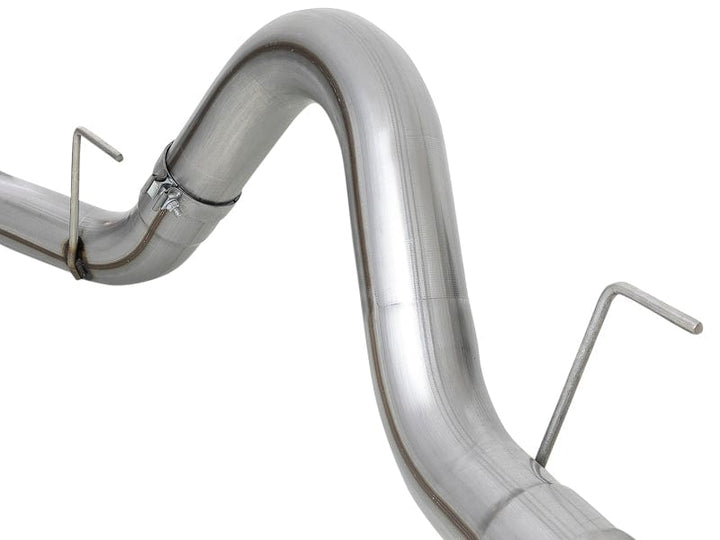 aFe Large Bore-HD 4in 409 SS DPF-Back Exh 18-21 Ford F-150 V6-3.0L (td) w/ Polished Tip