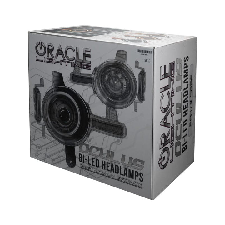 Oracle 2021-2023 Ford Bronco Oculus  Bi-LED Projector Headlights - Amber/White Switchback