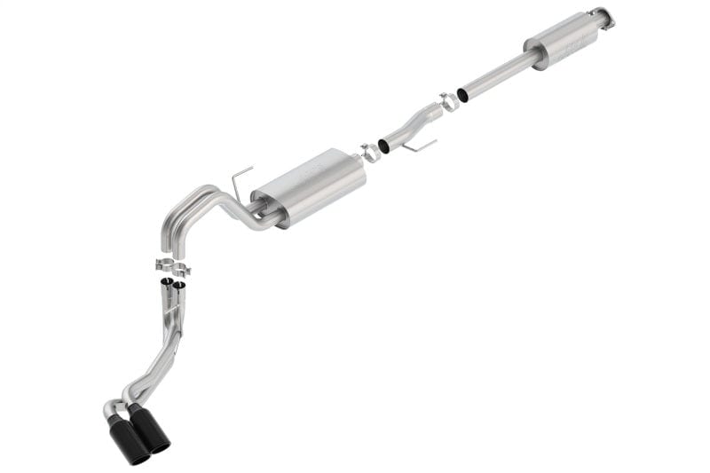 Borla 15-20 F-150 2.7L/ 3.5L EcoBoost/ 5.0L V8 4in. Tip Side Exit S-type Exhaust Black Chrome