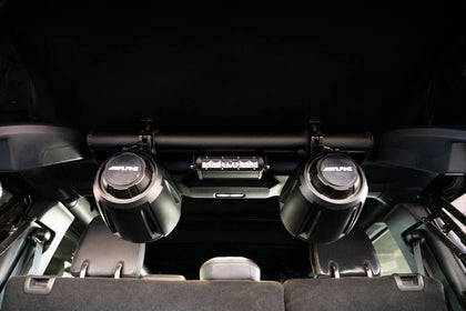 DV8 Offroad 2021-2023 Ford Bronco 4dr Rear Speaker & Light Mount Bar