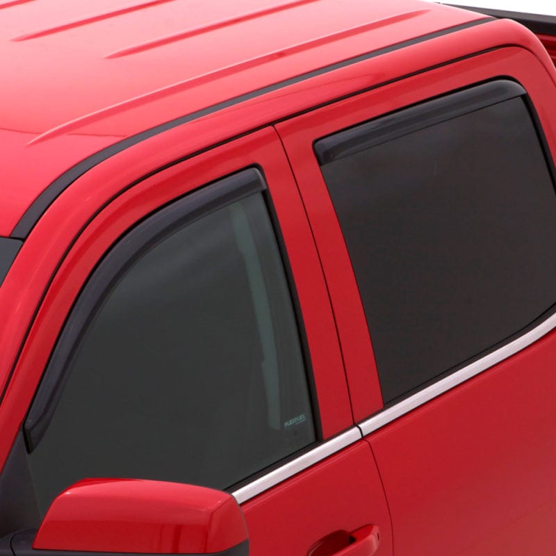 AVS 17-22 Ford F-250 Super Duty Supercab Ventvisor Front & Rear Window Deflectors 4pc - Smoke